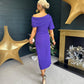 Hilary Detailed Occasion Dress Violet