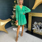 Alice Banded Mini Dress Emerald