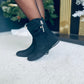 Leona Suede Boots Black