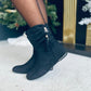 Leona Suede Boots Black