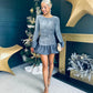 Pepper Sequin Mini Dress Grey / Grey