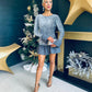 Pepper Sequin Mini Dress Grey / Grey