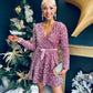 Jane Velvet Sequin Mini Dress Mauve