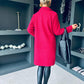 Anna Teddy Coat Wine