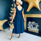 Florence Detailed Occasion Dress Navy