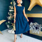 Florence Detailed Occasion Dress Navy