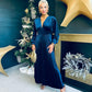 Ashley Velvet Occasion Dress Navy