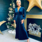 Ashley Velvet Occasion Dress Navy