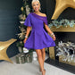 Molly Detailed Occasion Dress Purple