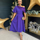 Juliet Detailed Occasion Dress Purple