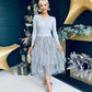 Sami Detailed Midi Dress Grey