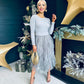 Sami Detailed Midi Dress Grey