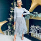 Sami Detailed Midi Dress Grey