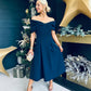 Francesca Bardot Occasion Dress Navy