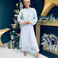 Amanda Knit & Mesh Midi Dress Grey Pre Order 14 Dec