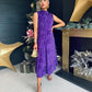 Kasey Gathered Occasion Dress Violet