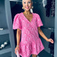 Finn Detailed Mini Dress Pink