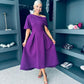 Celine Detailed Occasion Dress Plum