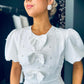 Bronagh Pearl Detail Mini Dress White
