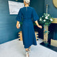 Kathryn Detailed Occasion Dress Navy