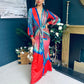 Riana Plunge Neck Maxi Dress Rouge