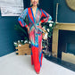 Riana Plunge Neck Maxi Dress Rouge
