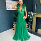 Bianca Occasion Tulle Maxi Dress Green