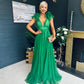 Bianca Occasion Tulle Maxi Dress Green