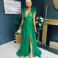 Bianca Occasion Tulle Maxi Dress Green