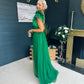 Bianca Occasion Tulle Maxi Dress Green