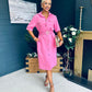 Gianna Midi Shirt Dress Pink