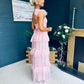 Avril Occasion Tulle Maxi Dress Pwr Pink