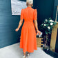 Phoebe Detailed Occasion Dress Orange