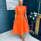 Phoebe Detailed Occasion Dress Orange