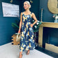 Lilli Floral Midi Dress Navy