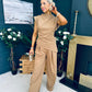 Morgan Top And Trouser Set Camel