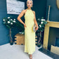 Claudia Detailed Occasion Maxi Dress Daffodil