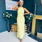 Claudia Detailed Occasion Maxi Dress Daffodil