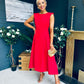 Gail Detailed Occasion Dress Red Pre Order 11 Mar