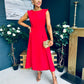 Gail Detailed Occasion Dress Red Pre Order 11 Mar