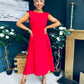 Gail Detailed Occasion Dress Red Pre Order 11 Mar