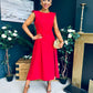 Gail Detailed Occasion Dress Red Pre Order 11 Mar