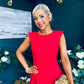 Gail Detailed Occasion Dress Red Pre Order 11 Mar