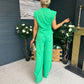 Morgan Top And Trouser Set Green