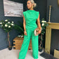 Morgan Top And Trouser Set Green