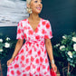 Jamie Banded Midi Dress Rouge