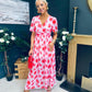 Jamie Banded Midi Dress Rouge