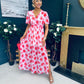 Jamie Banded Midi Dress Rouge