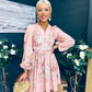 Leanne Detailed Occasion Dress Blush