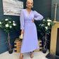 Blaire Banded Midi Dress Lavender